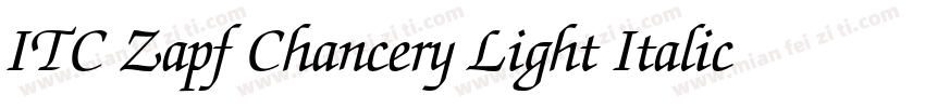 ITC Zapf Chancery Light Italic字体转换